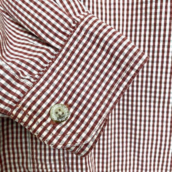 Columbia Vapor Ridge III Shirt Long Sleeve Red Jasper Gingham Mens Sz XL - Picture 7 of 8